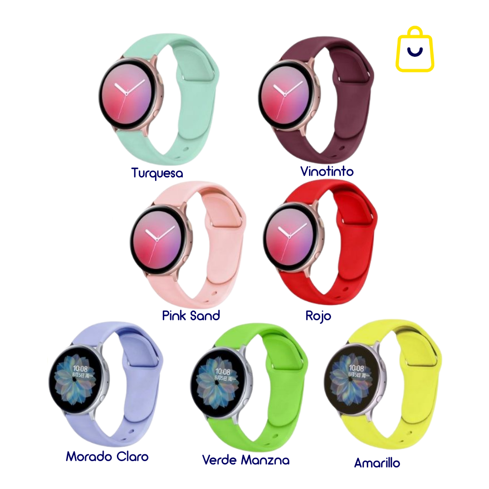 Correa Silicona para SmartWatch | Pulsos / Banda – 20mm a 22mm - Imagen 2