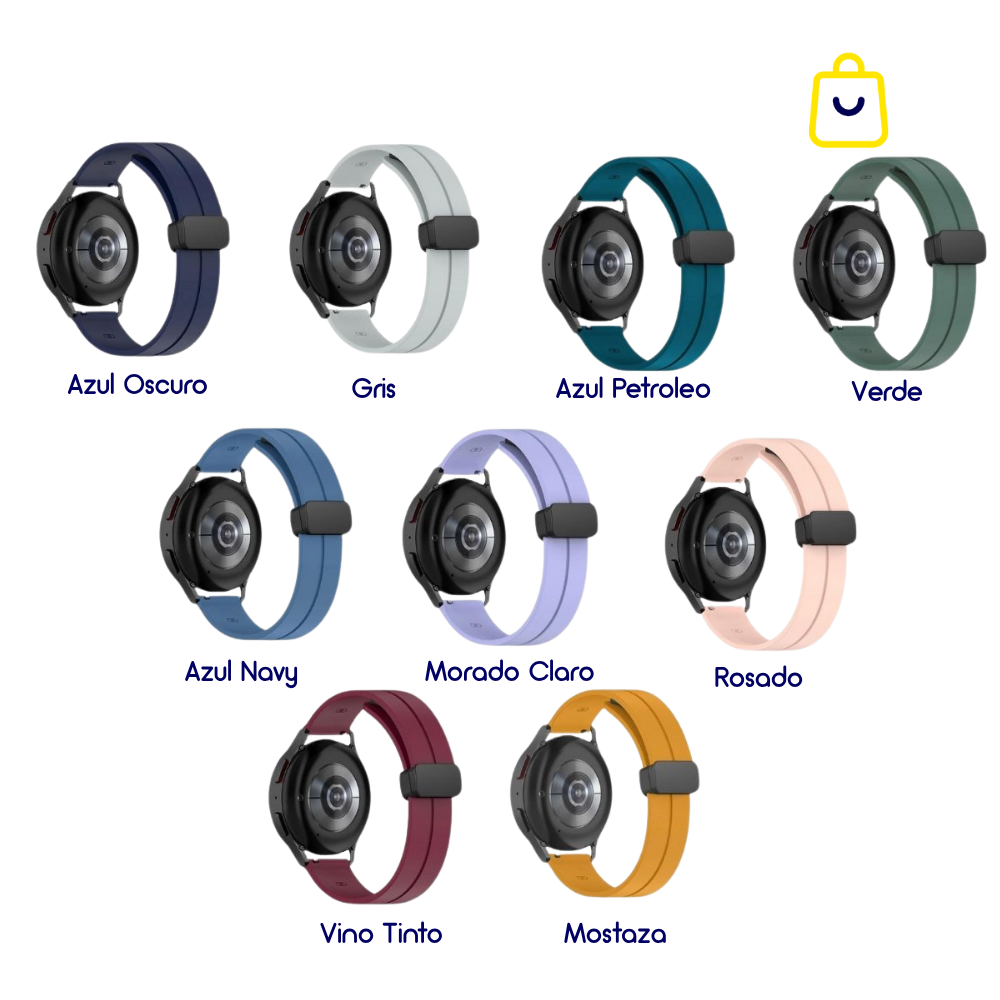 Correa Active para Smartwatch – Banda Deportiva de Silicona con Broche Magnetico 20mm / 22mm - Imagen 2
