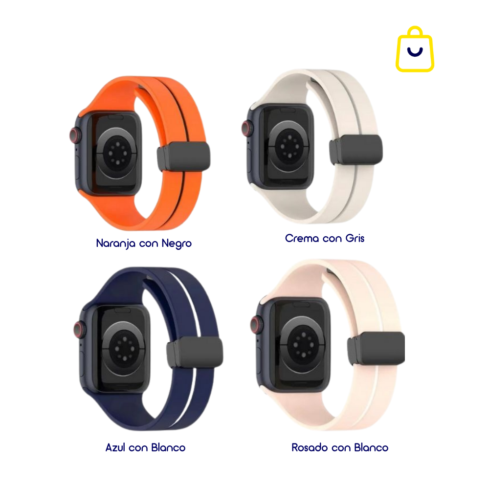 Correa Active para Apple Watch 42/44/45/49mm – Silicona con Broche Magnético - Imagen 2